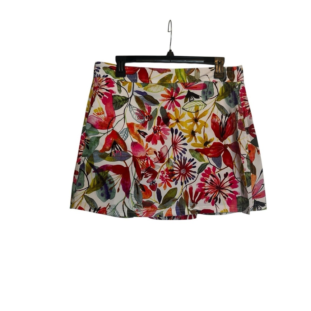 RipSkirt Hawaii Wrap Skirt Size M Pink Floral Print Length 1 Mini